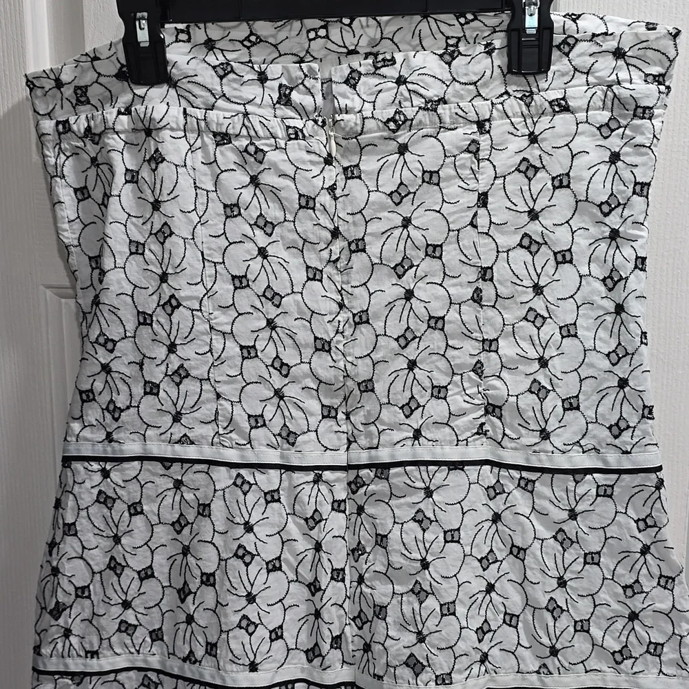 Autograph Black & White Floral Dress Size 14 - Picture 9 of 14